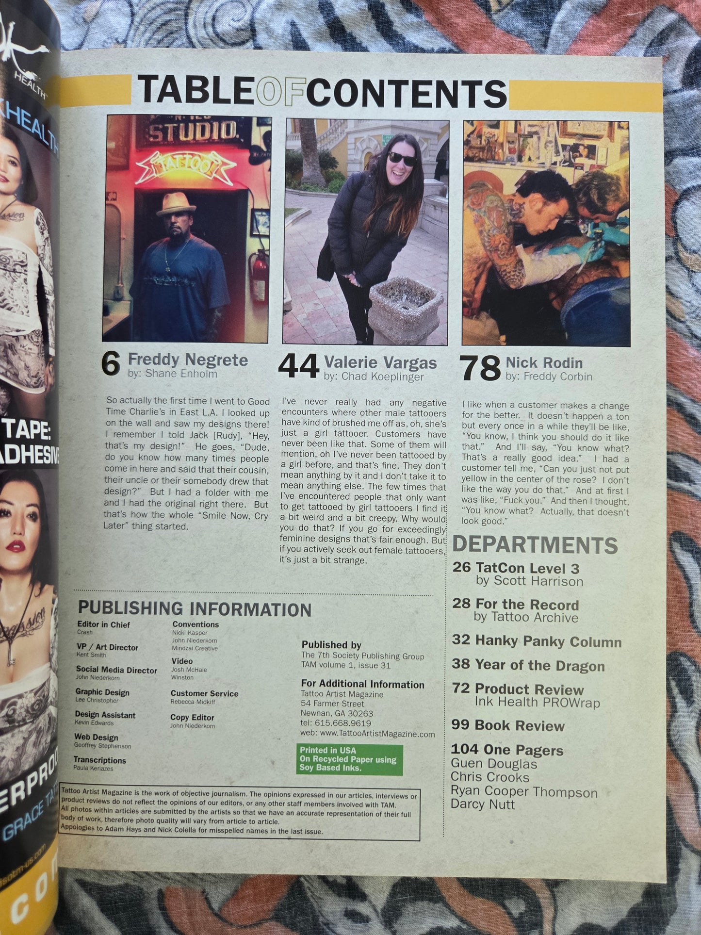 Tattoo Artist Magazine #31 (2012)
