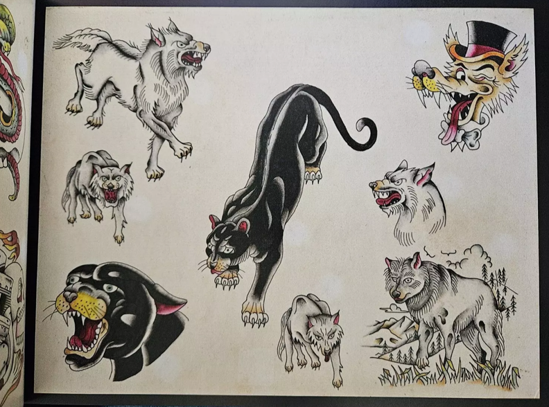 Original Tattoo Flash of John Wesley Harden Outlaw Inkmaster