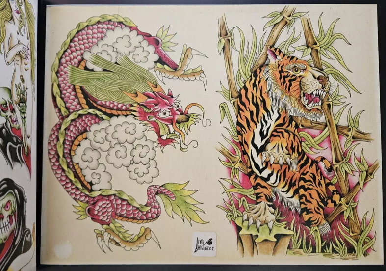 Original Tattoo Flash of John Wesley Harden Outlaw Inkmaster