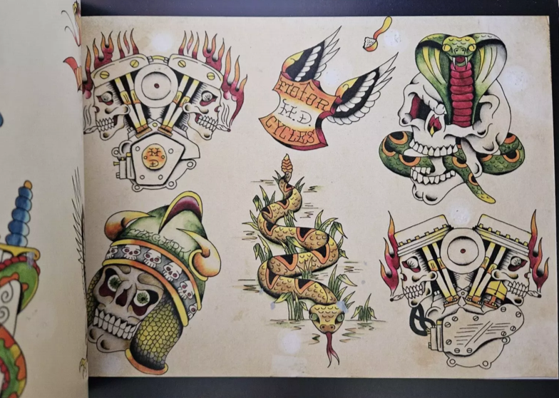 Original Tattoo Flash of John Wesley Harden Outlaw Inkmaster