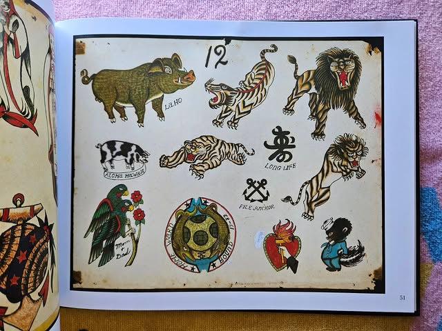 Folk Art Tattoo Flash - Rosie