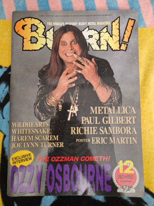 BURRN! Japanese Heavy Metal Music Magazine December 1997