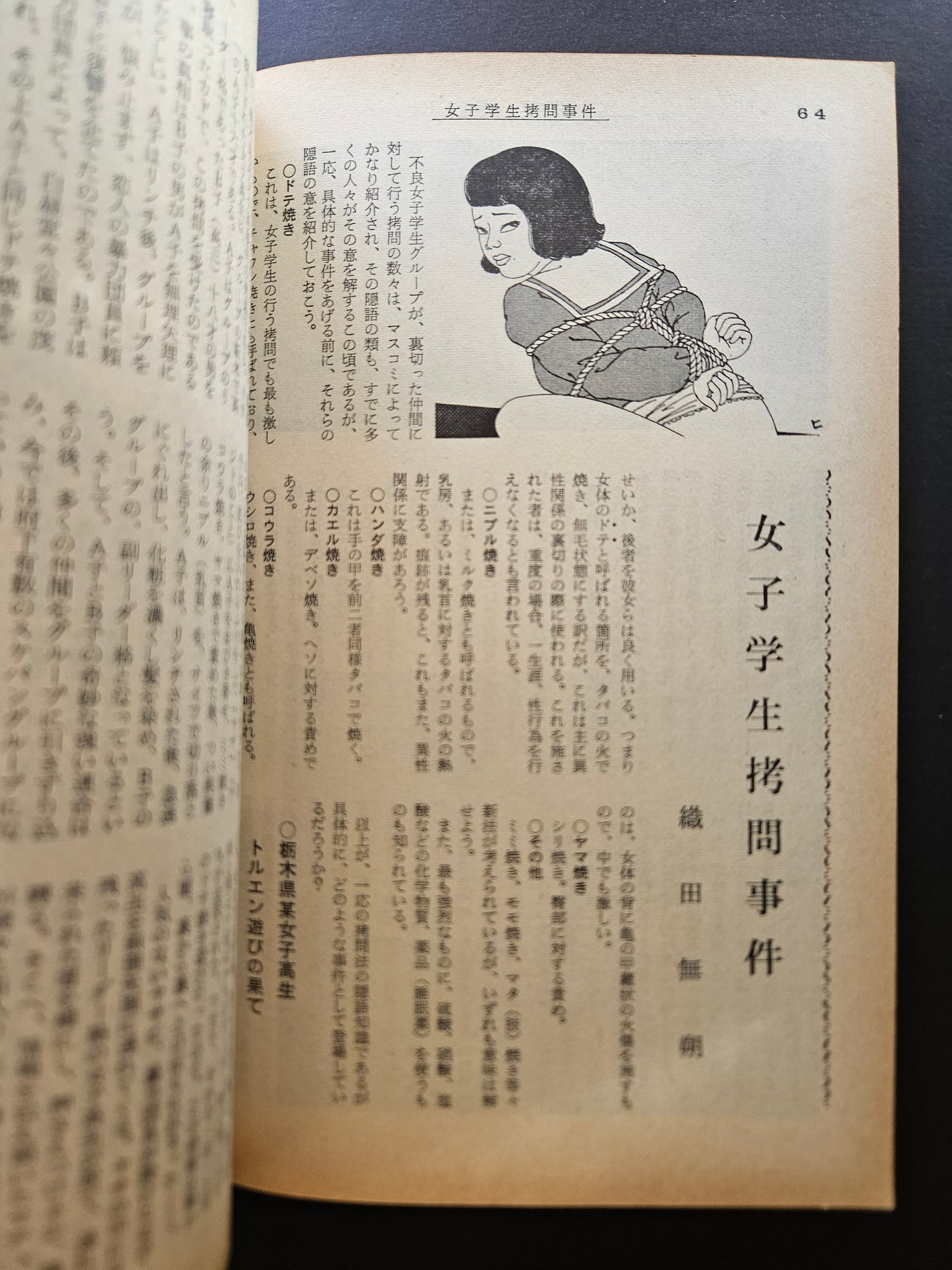 Kitan Club - Vintage Kinbaku Magazine - November 1974