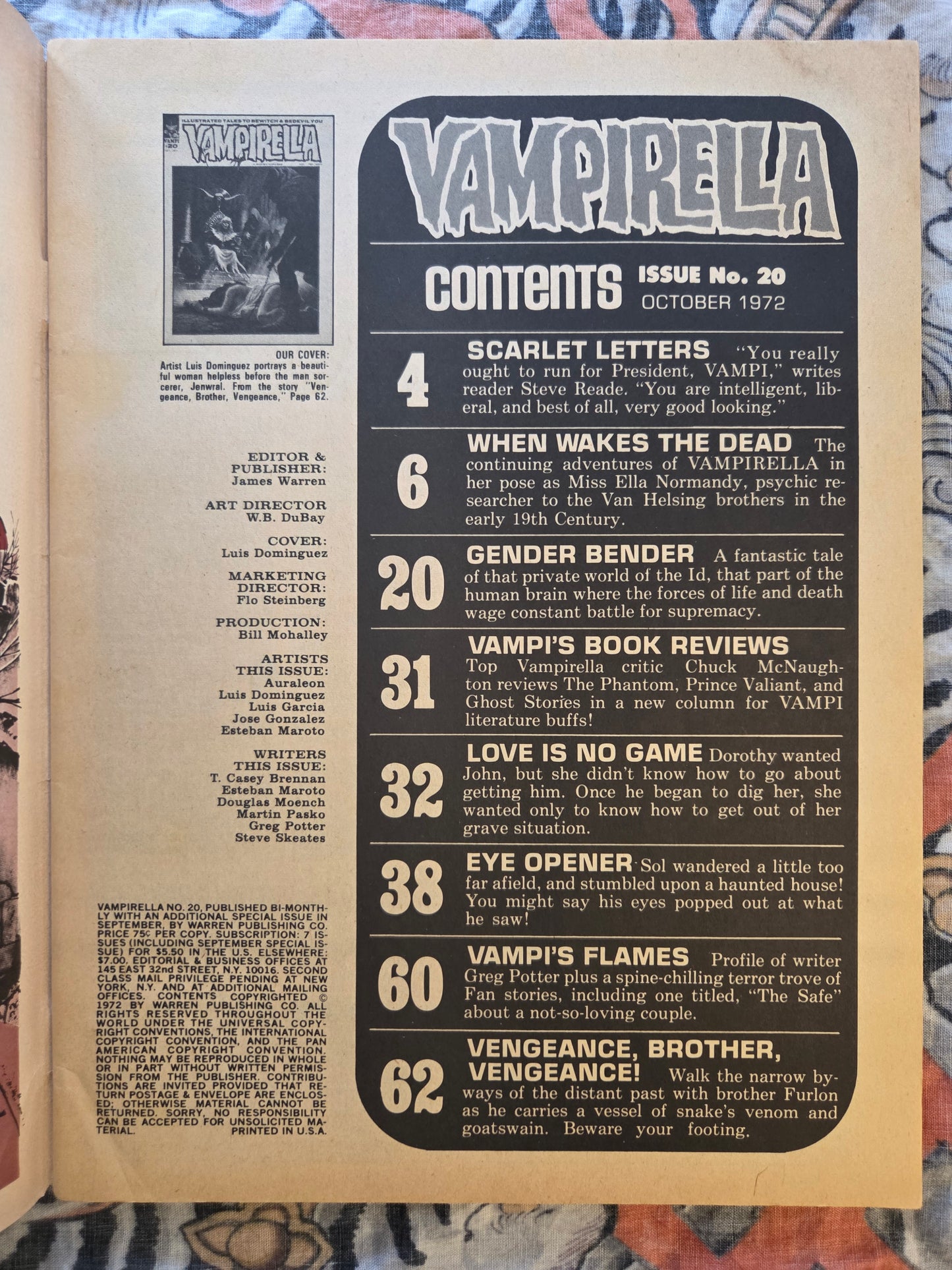 Vampirella Monthly #20 - Warren Magazine (1972)