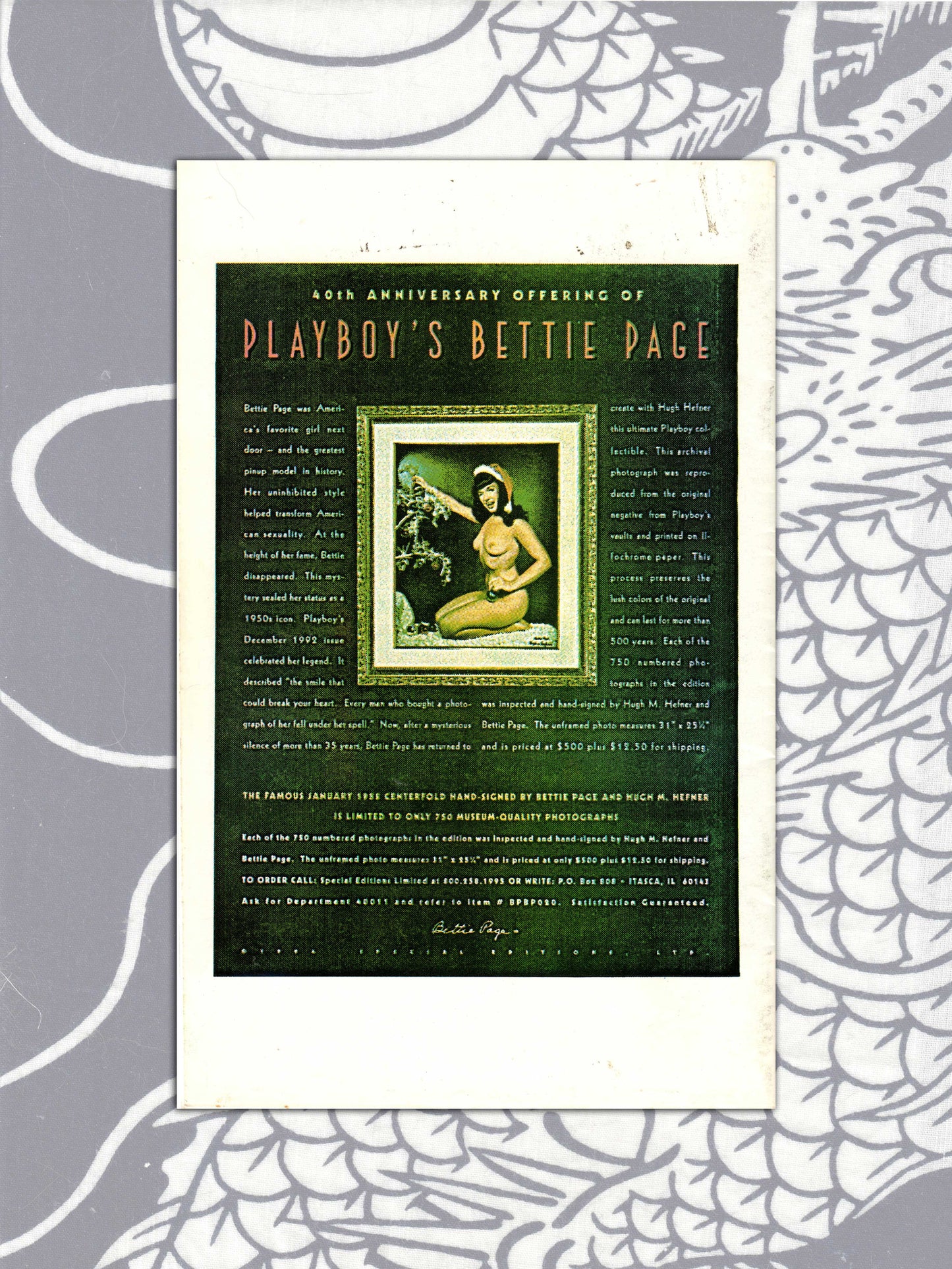 Fond Memories - Bettie Page Newsletter (1993)