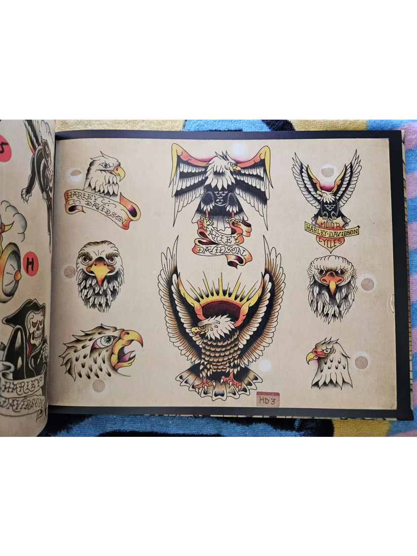 Original Tattoo Flash of John Wesley Harden Outlaw Inkmaster Book