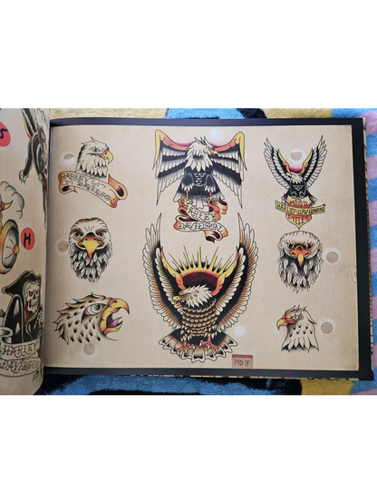 Original Tattoo Flash of John Wesley Harden Outlaw Inkmaster Book