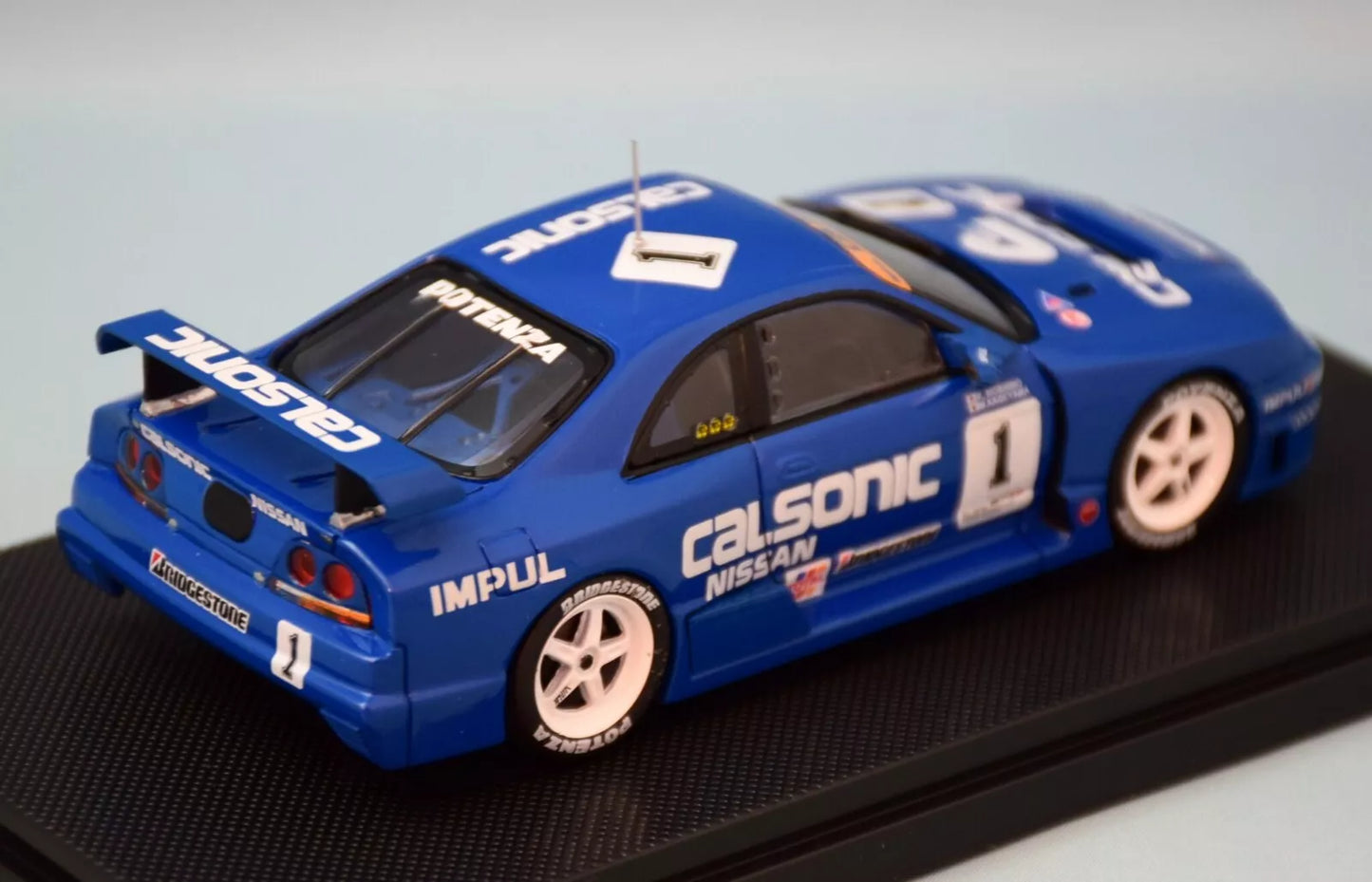 MMP 1/43 EBBRO '95 CALSONIC NISSAN SKYLINE BLUE 361