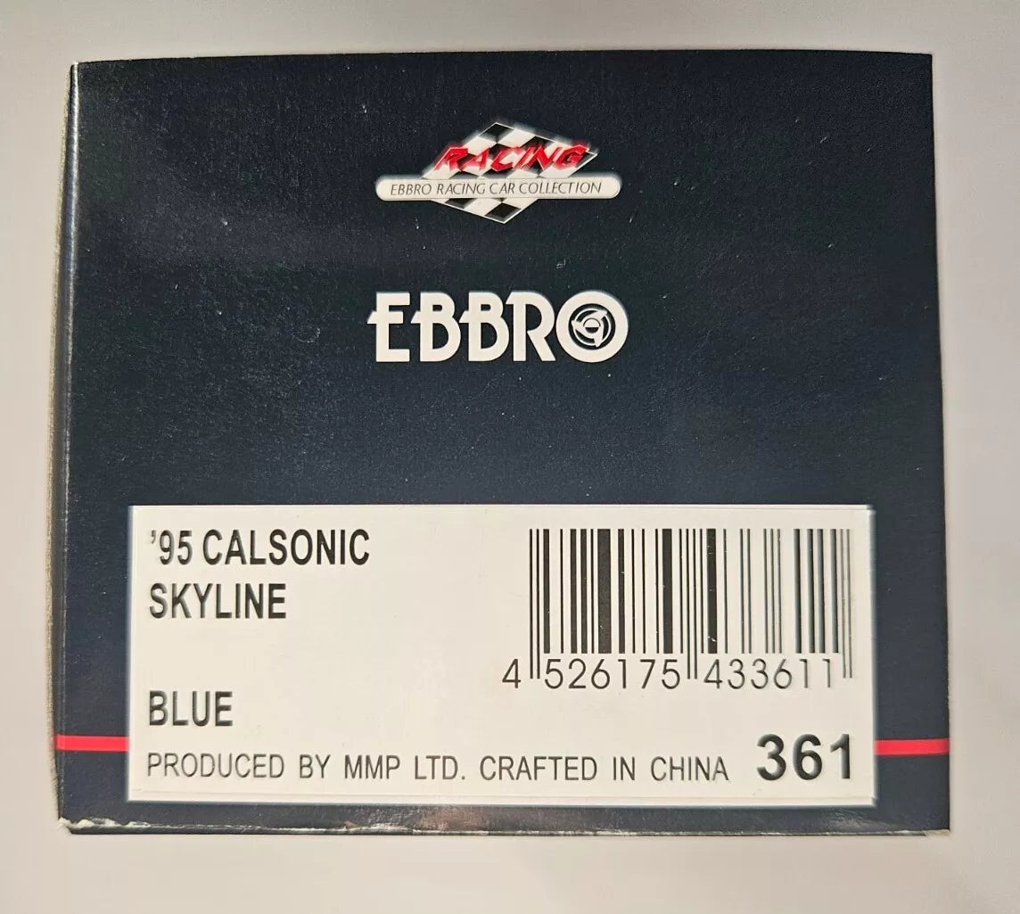 MMP 1/43 EBBRO '95 CALSONIC NISSAN SKYLINE BLUE 361